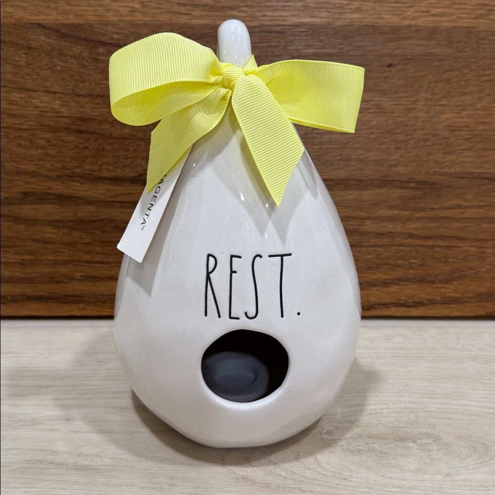 Rae Dunn Rest teardrop Birdhouse
